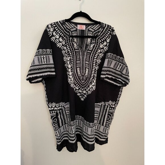Dupsies Other - Dupsies Black & White Dashiki Kaftan - L